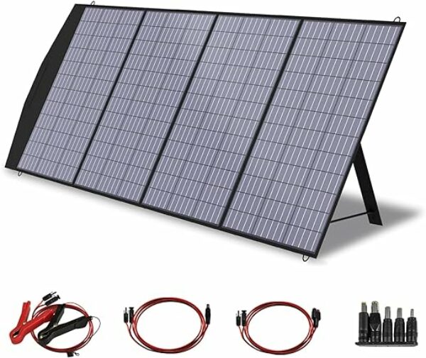 ALLPOWERS Faltbares Solarpanel 200W Solarmodul Solarladegerät Speziell US Solarzelle mit MC-4 Ausgang für Tragbare Powerstation Solargenerator Camping Wohnmobil Caravan Gartenhäuse Reise Boot Laptop