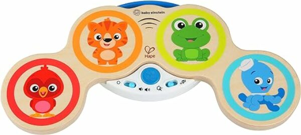 Baby Einstein Magic Touch Wooden Drum Musical Toy, Ages 6 months Plus