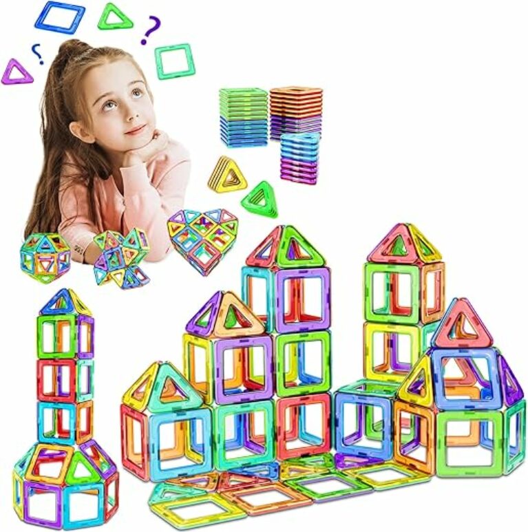 COOLJOY Magnetische Bausteine| 40 Teile Magnetbausteine Magnete Kinder | Magnetspielzeug Tiles | Magnet bausteine für Spielzeug ab 3 4 5 6 Jahre Kinder Jungen und Mädchen Geschenk