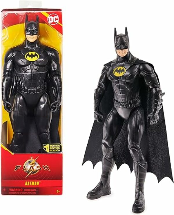 DC Spin Master Comics - The Flash Batman Action-Figur, 30 cm, offizielle Figur zum Kinofilm, vollbeweglich für spannende Abenteuer, ab 3 Jahren