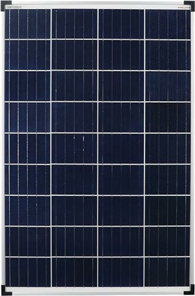 enjoy solar Poly 100W 12V Polykristallines Solarpanel Solarmodul Photovoltaikmodul ideal für Wohnmobil, Gartenhäuse, Boot