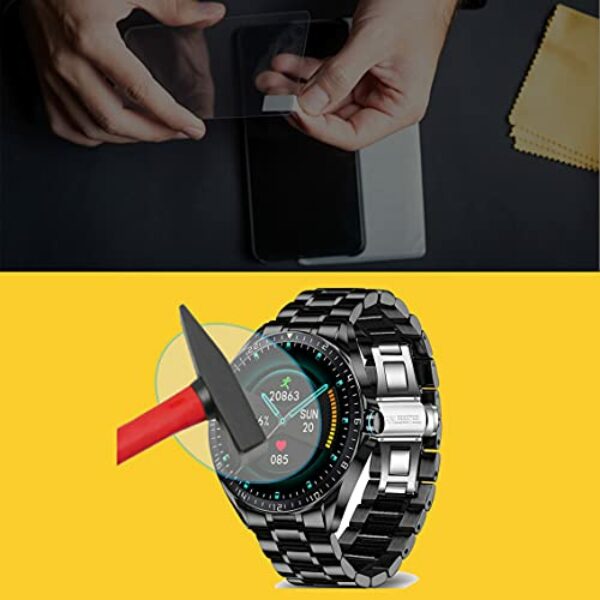 EnWi | 2X Extrem harte 9H Display-Schutz-Folie für LIGE Smart Watch 2023 Herren