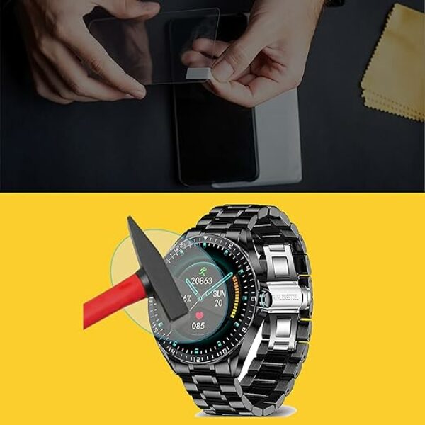 EnWi | 2X Extrem harte 9H Display-Schutz-Folie für LIGE Smart Watch 2023 Herren