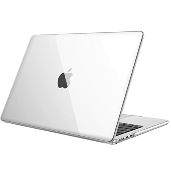 Fintie Hülle Kompatibel mit MacBook Air M2 13.6 Zoll (2022 Freisetzung) A2681, Ultradünne Hartschale Schutzhülle Snap Case Kompatibel mit MacBook Air 13,6" Retina, Transparent