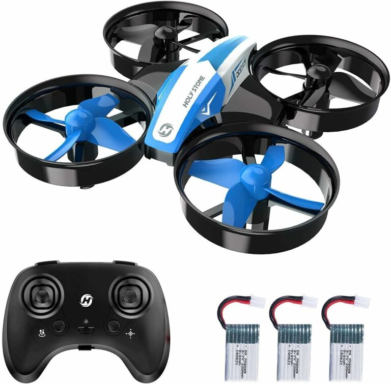 Holy Stone HS210 Mini Drohne für Kinder,RC Quadrocopter Mini Drone mit 3 Akkus,21 Min. Lange Flugzeit,Automatische Höhenhaltung,360°Rollen,Kopfloss Modus,One Key Start Anfänger Blau