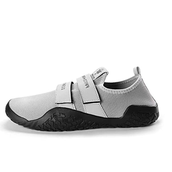 LARA STAR Deadlift Schuhe Cross-Trainer | Barfuß- & Minimalistischer Schuh | Fitnessschuhe, grau