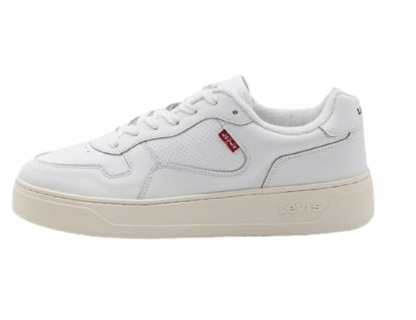 Levi's Herren Glide Sneakers, Regular White, 40 EU