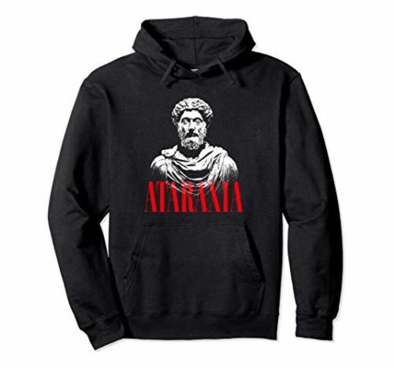 Marc Aurel - Ataraxia - Stoische Philosophenbüste Pullover Hoodie