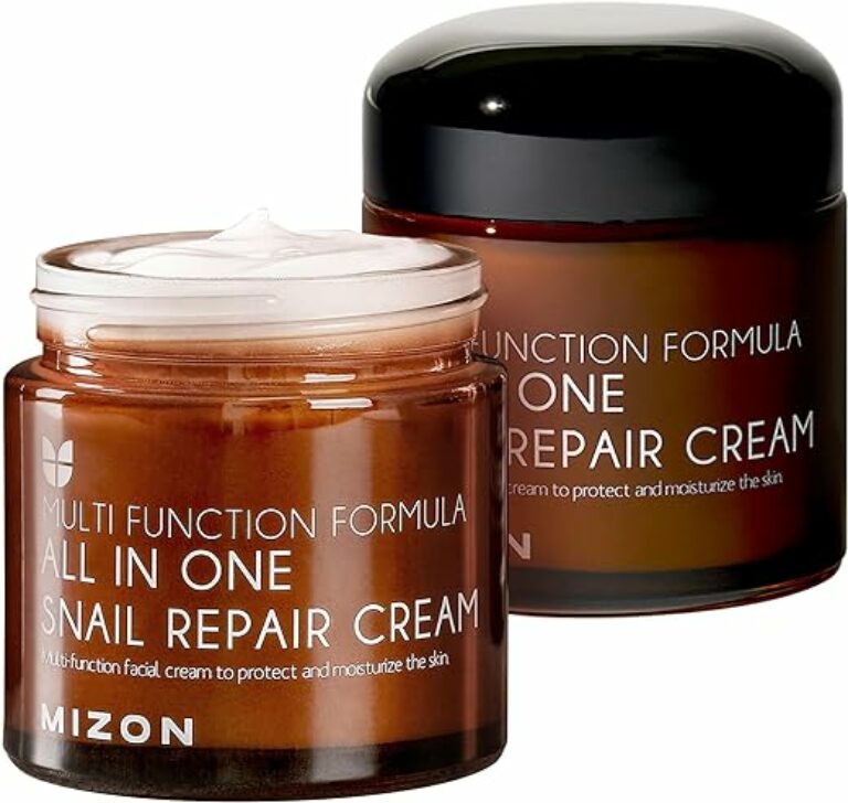 [Mizon] Schneckenreparatur Creme (75g), Gesichtsfeuchtigkeitscreme mit Schneckenschleimextrakt, koreanische Hautpflege in einem, Falten- und Hautunreinheitenpflege (Snail Repair Cream)