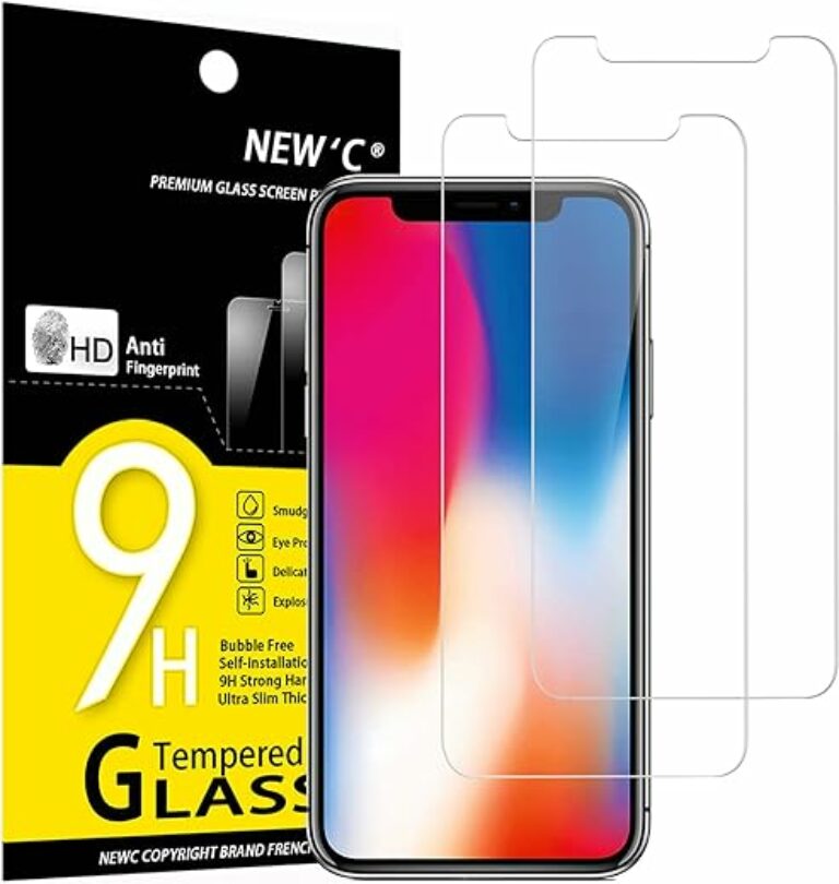 NEW'C 2 Stück, Panzer Schutz Glas für iPhone 11 Pro und iPhone X und iPhone XS, Frei von Kratzern, 9H Härte, HD Displayschutzfolie, 0.33mm Ultra-klar, Ultrabeständig