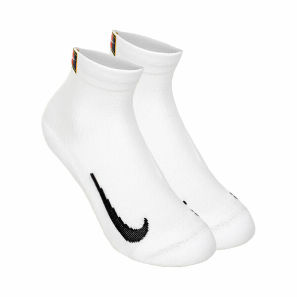 Nike Court Multiplier Max Sportsocken 2er Pack - Weiß, Schwarz, Größe 42-46