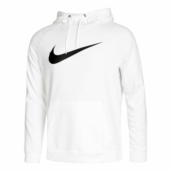 Nike Dri-Fit Hoody Herren - Weiß, Schwarz, Größe M