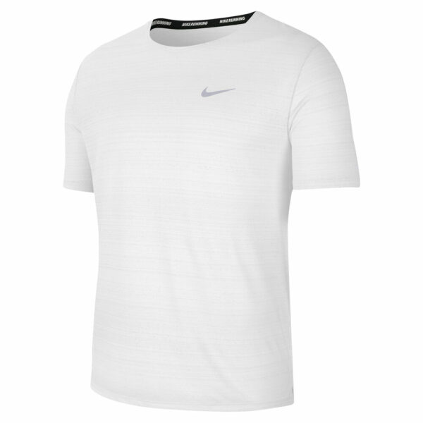 Nike Dri-Fit Miler T-Shirt Herren - Weiß, Größe XXL