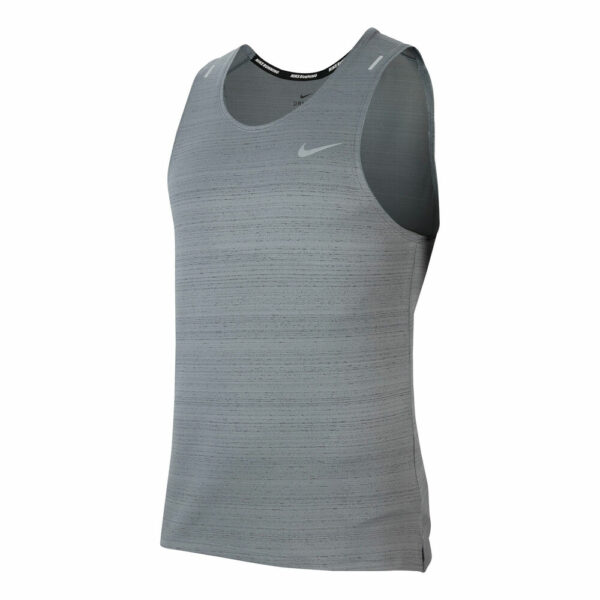 Nike Dri-Fit Miler Tank-Top Herren - Grau, Silber, Größe XL