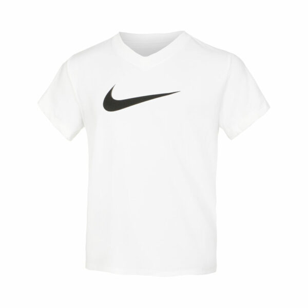 Nike Dri-Fit T-Shirt Kinder - Weiß, Schwarz, Größe L