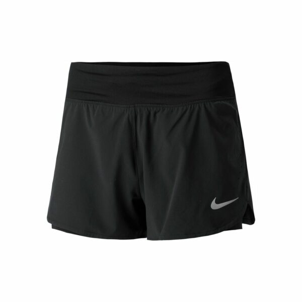 Nike Eclipse 2in1 Shorts Damen - Schwarz, Silber, Größe XS
