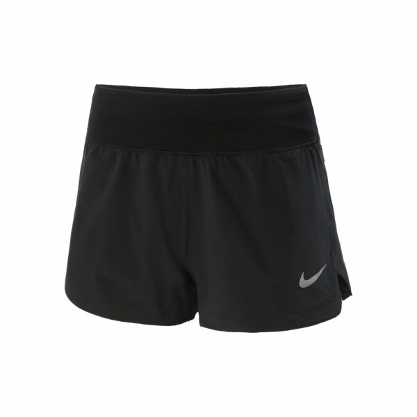 Nike Eclipse 3in Shorts Damen - Schwarz, Silber, Größe XL