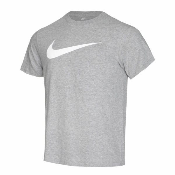 Nike Icon Swoosh T-Shirt Herren - Hellgrau, Weiß, Größe S