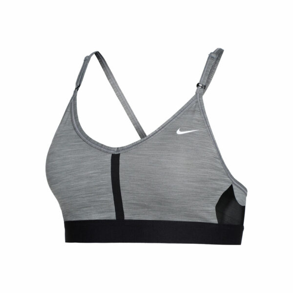 Nike Indy Light Support Sport-BH Damen - Grau, Schwarz, Größe XS