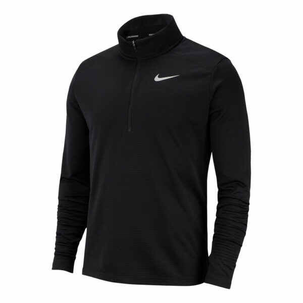 Nike Pacer Half-Zip Laufshirt Herren - Schwarz, Schwarz, Größe S