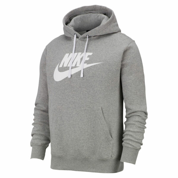 Nike Sportswear Club Fleece Hoody Herren - Hellgrau, Weiß, Größe L