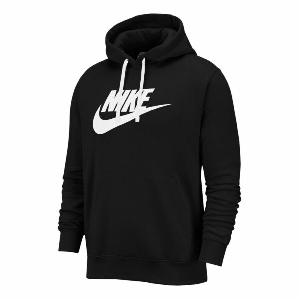 Nike Sportswear Club Fleece Hoody Herren - Schwarz, Weiß, Größe L