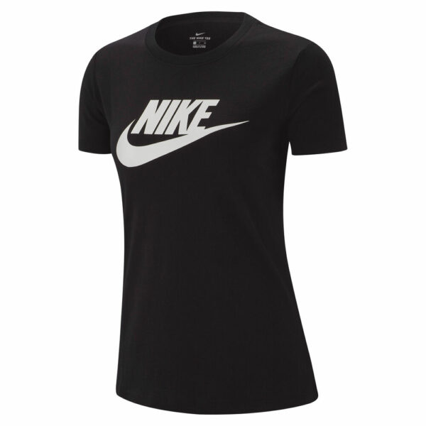 Nike Sportswear Essential T-Shirt Damen - Schwarz, Weiß, Größe XS