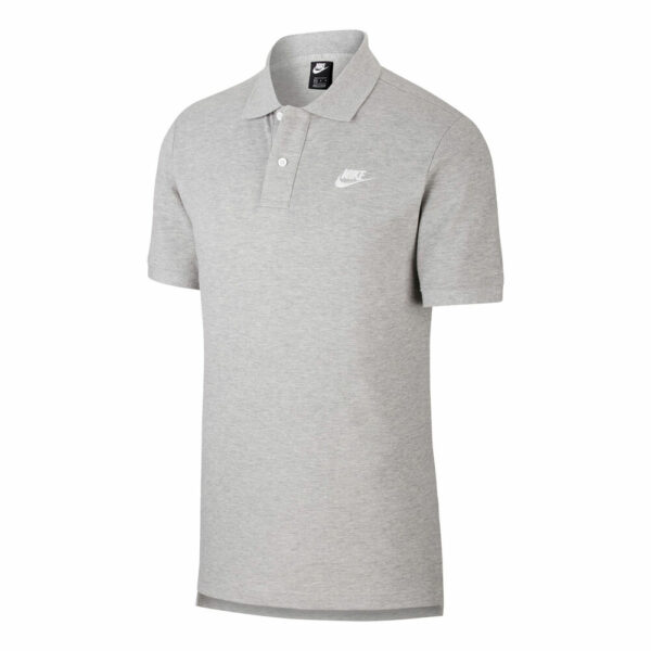 Nike Sportswear Polo Herren - Hellgrau, Weiß, Größe S