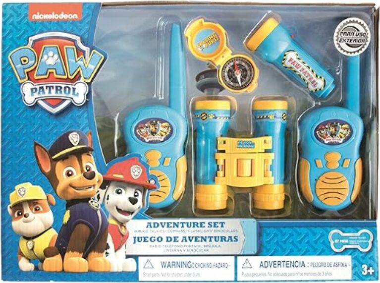 PAW Patrol Patrol Adventureset 5 TLG Walkie Talkies (Batterie 6X AA Nicht enthalten), Fernglas, Kompass und Taschenlampe (Batterie 2X AAA Nicht enthalten) in Geschenkpackung 38,6x5,5x28,7 cm bunt