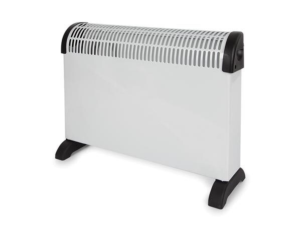 Perel Konvektorheizung mit Turbofunktion - 2000W - 3 Heizstufen - 58x19,6x42 cm