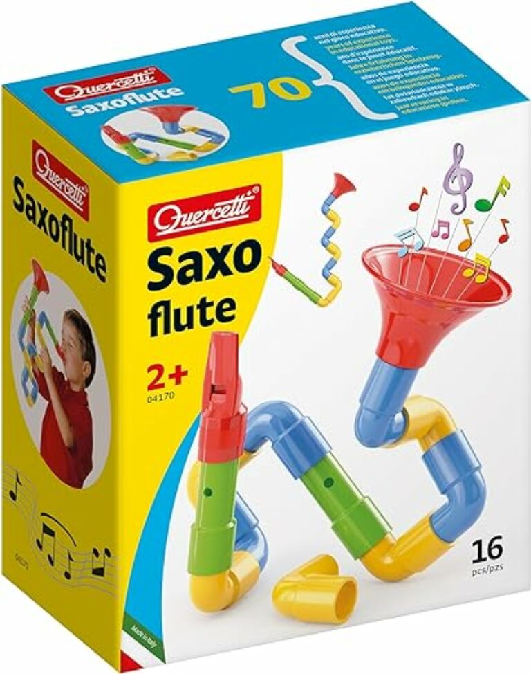 Quercetti Q4170 Quercetti-4170 Saxoflute, Wind & Brass Construction Set, Toy Musical Instrument for Kids