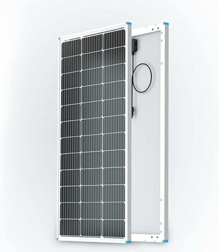 RENOGY 100W Solarpanel 12V Monokristallines Solarmodul Photovoltaik Solarzelle ideal zum Laden von 12V Batterien,Wohnmobil, Balkon, Haus, Garten, Wohnwagen, Boot, netzunabhängige Anwendungen