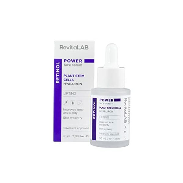 RevitaLAB Power Face Serum mit Retinol und Pflanzenstammzellen Ein konzentriertes Produkt, das speziell für die wirksame Pflege der reifen Pflege entwickelt wurde