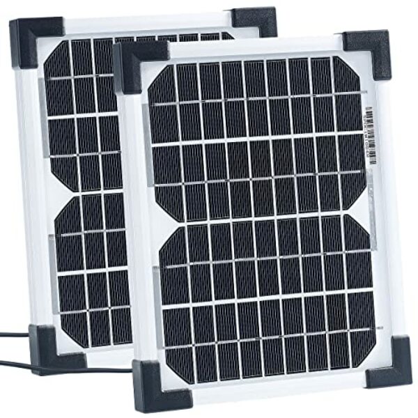 revolt Mini-Solaranlagen: 2er-Set mobile Solarpanele mit monokristalliner Solarzelle 5 W (Solarmodul)