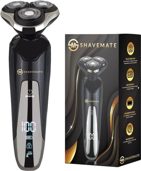 ShaveMate 3-in-1 Rasierer - Bartschneider - Haarschneider für Männer - Haarschneider-Set - Kabellos - Wasserdicht