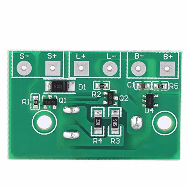 Solarlampen Controller Modul, 3,7V MPPT Solarrasenlampensteuer Platine mit Schalter Solarpanel Solarladeregler Solarlampen Steuerungsmodul für Außenbereich und Rasen