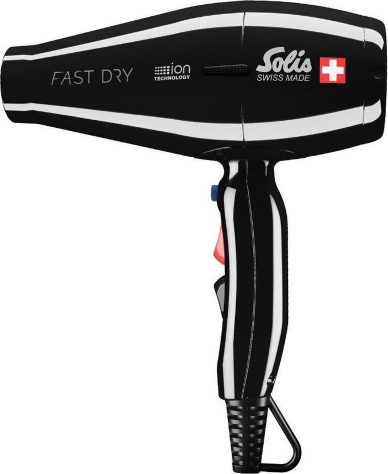 Solis Fast Dry 381 Haartrockner - Haartrockner Professional - Schwarz