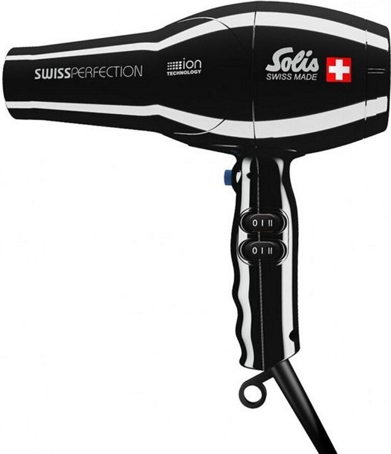 Solis Swiss Perfection 440 Haartrockner - Haartrockner Professional - Schwarz