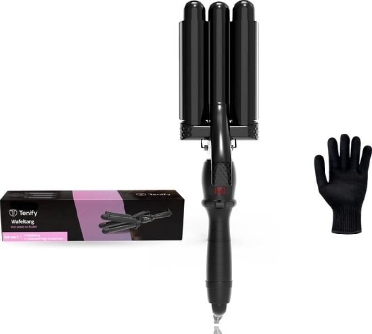 Tenify Waffeleisen - Wellen-Lockenstab - 25mm - Waver - Wellen-Lockenstab - Beach Waves - Geschenk zum Muttertag