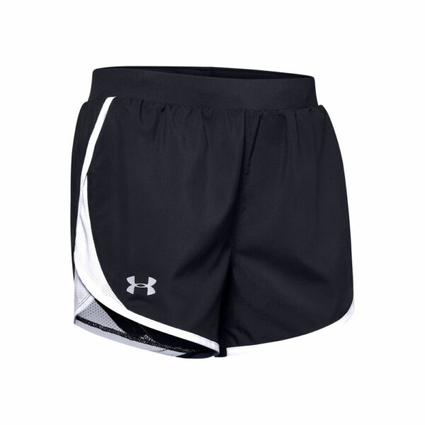 Under Armour Fly-By 2.0 Shorts Damen - Schwarz, Silber, Größe L