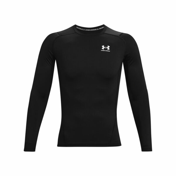 Under Armour Heatgear Comp Longsleeve Herren - Schwarz, Weiß, Größe XL