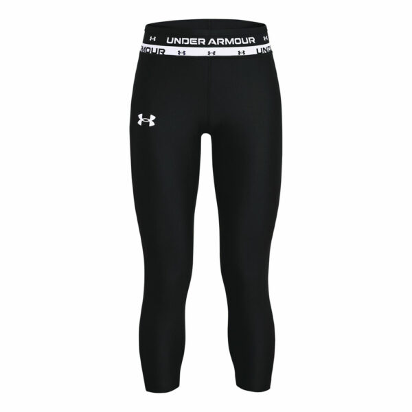 Under Armour Heatgear Cropped Tight Mädchen - Schwarz, Weiß, Größe XL