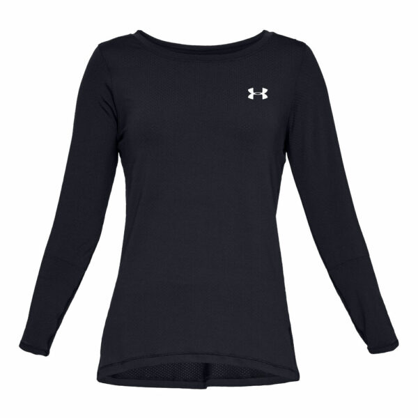 Under Armour Heatgear Longsleeve Damen - Schwarz, Größe S