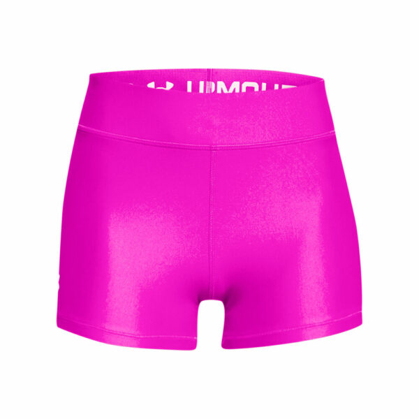 Under Armour Heatgear Mid Rise Ballshort Damen - Pink, Weiß, Größe L