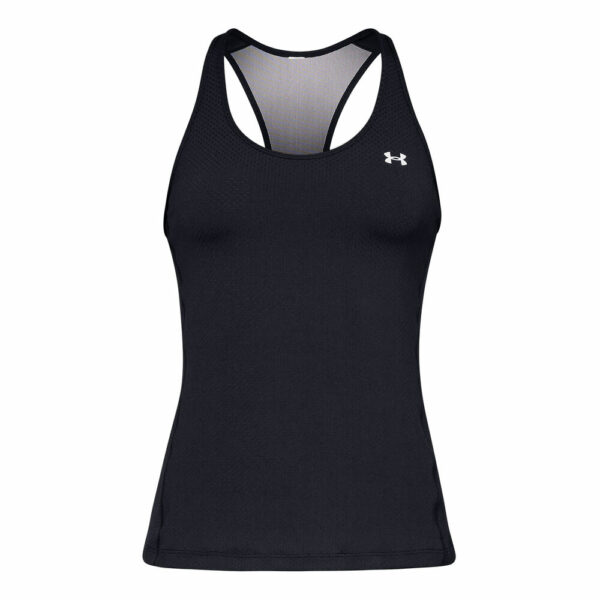 Under Armour Heatgear Racer Tank-Top Damen - Schwarz, Silber, Größe L