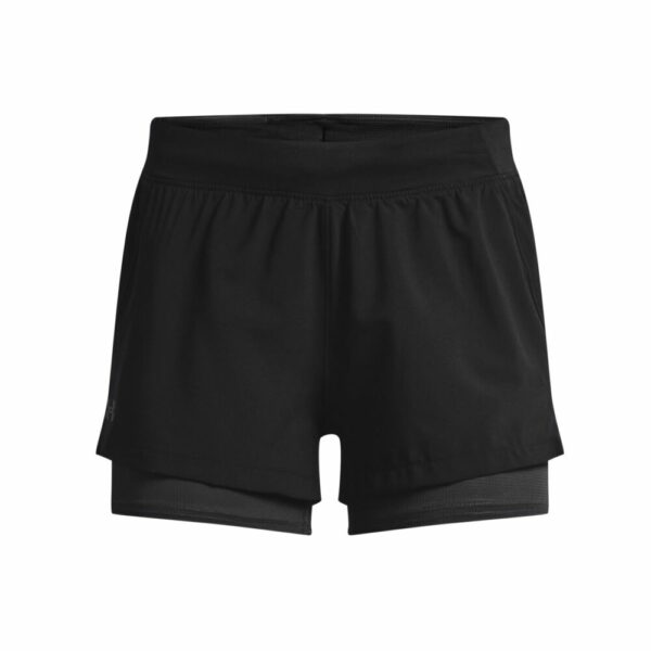 Under Armour Isochill 2in1 Shorts Damen - Schwarz, Größe L