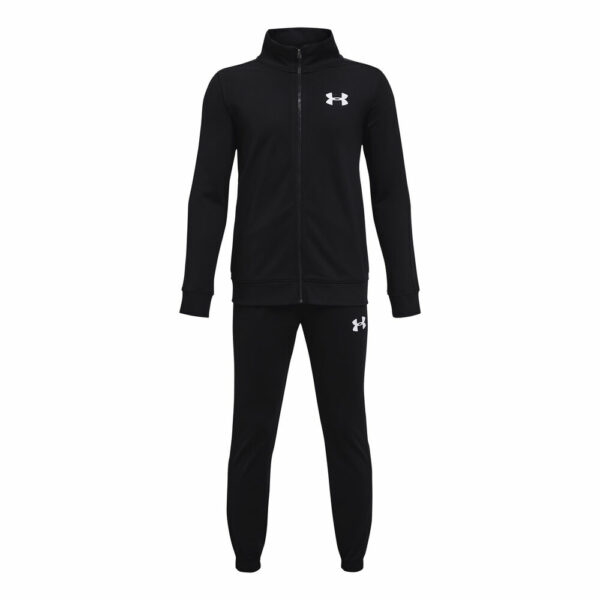 Under Armour Knit Trainingsanzug Jungen - Schwarz, Weiß, Größe XS