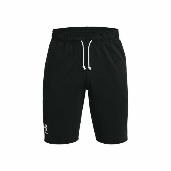 Under Armour Rival Terry Shorts Herren - Schwarz, Weiß, Größe L