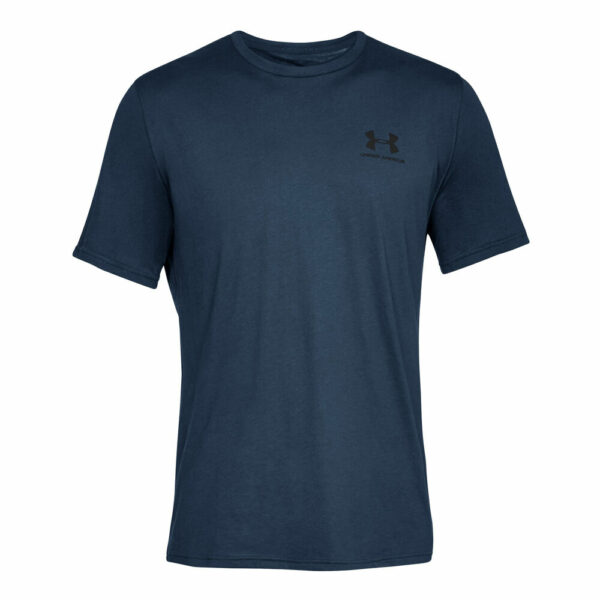 Under Armour Sportstyle Left Chest T-Shirt Herren - Dunkelblau, Schwarz, Größe L