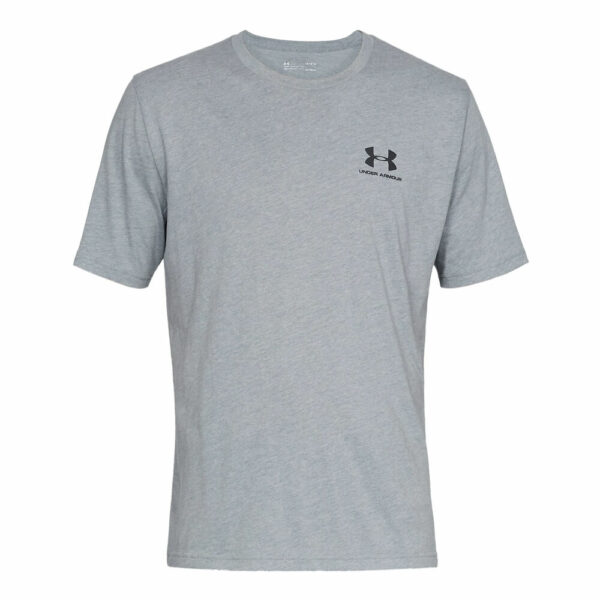 Under Armour Sportstyle Left Chest T-Shirt Herren - Grau, Schwarz, Größe L